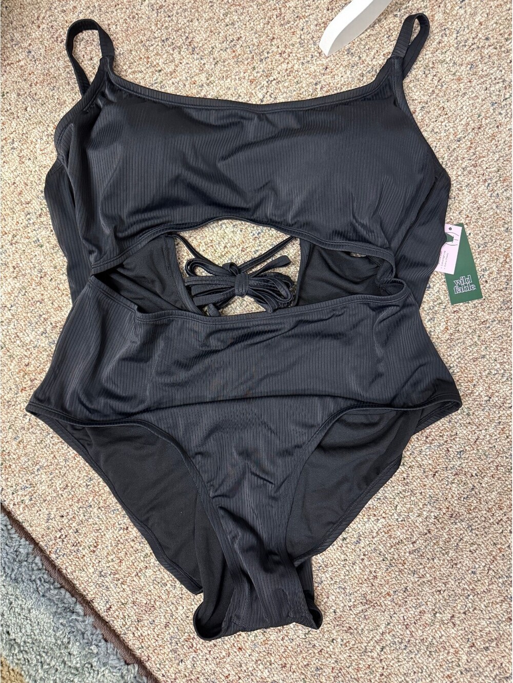Wild Fable Black One-Piece Swimsuit Size 26